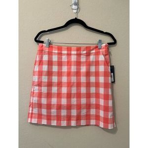 NWT Polo Golf Ralph Lauren Women's Plaid Golf Skort Size 4 Preppy Summer